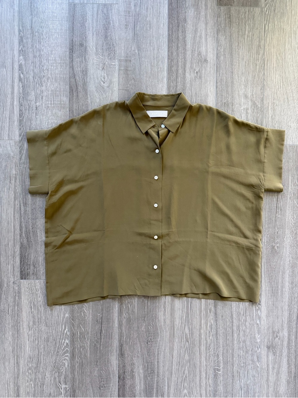 everlane silk shirt